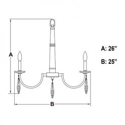New 🛒 Patriot Lighting® Hoyne Polished Nickel 5 Light Chandelier 🎉 17 New 🛒 Patriot Lighting® Hoyne Polished Nickel 5 Light Chandelier 🎉 -Patriot Lighting Sales H0243 DWG