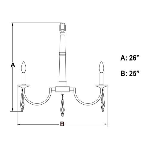 New 🛒 Patriot Lighting® Hoyne Polished Nickel 5 Light Chandelier 🎉 10 New 🛒 Patriot Lighting® Hoyne Polished Nickel 5 Light Chandelier 🎉 - Image 8