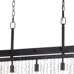 Promo 🥰 Patriot Lighting® Tremont Matte Black 5 Light Chandelier 👍 -Patriot Lighting Sales H0244 3