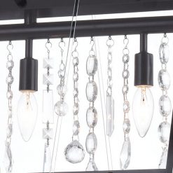 Promo 🥰 Patriot Lighting® Tremont Matte Black 5 Light Chandelier 👍 -Patriot Lighting Sales H0244 4