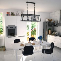 Promo 🥰 Patriot Lighting® Tremont Matte Black 5 Light Chandelier 👍 -Patriot Lighting Sales H0244 L1