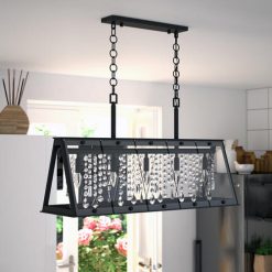 Promo 🥰 Patriot Lighting® Tremont Matte Black 5 Light Chandelier 👍 -Patriot Lighting Sales H0244 L2