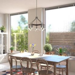 Best Sale ✔️ Patriot Lighting® Avondale Satin Nickel 5 Light Chandelier 😍 -Patriot Lighting Sales H0256 L1