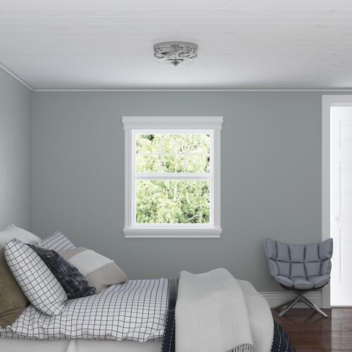 Best Pirce ✨ Patriot Lighting® Joska Brushed Nickel 2-Light Flush Mount Ceiling Light 🥰 4 Best Pirce ✨ Patriot Lighting® Joska Brushed Nickel 2-Light Flush Mount Ceiling Light 🥰 - Image 2