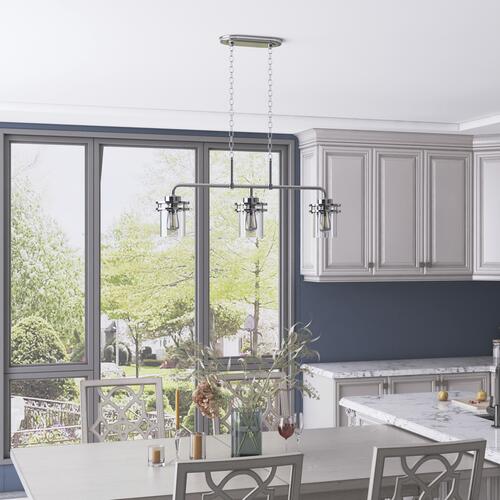 Top 10 😀 Patriot Lighting® Joska Brushed Nickel 3 Light Island Light ⭐ 4 Top 10 😀 Patriot Lighting® Joska Brushed Nickel 3 Light Island Light ⭐ - Image 2