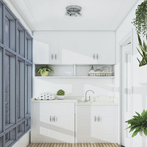 Budget ✨ Patriot Lighting® Belen Brushed Nickel 2-Light Flush Mount Ceiling Light 👍 4 Budget ✨ Patriot Lighting® Belen Brushed Nickel 2-Light Flush Mount Ceiling Light 👍 - Image 2