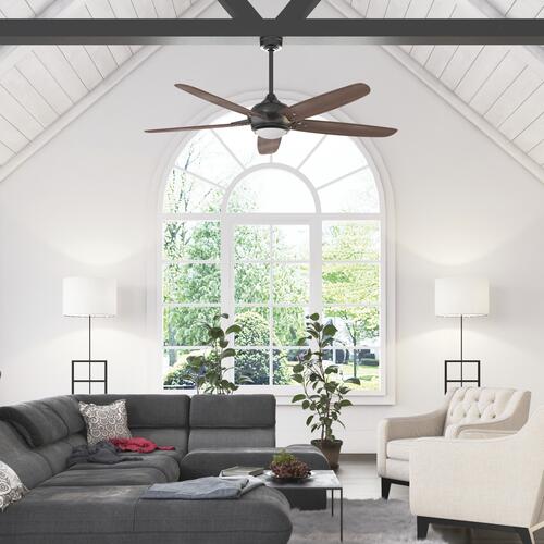 New ⭐ Patriot Lighting® Elegant Home Hubbard 62" Bronze Indoor LED Ceiling Fan 😉 4 New ⭐ Patriot Lighting® Elegant Home Hubbard 62" Bronze Indoor LED Ceiling Fan 😉 - Image 2