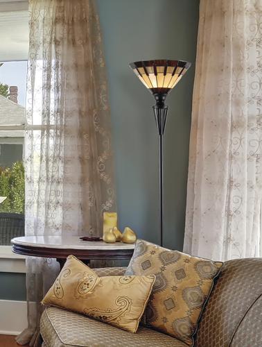 Flash Sale 🌟 Patriot Lighting® Denman Tiffany Style Torchiere Lamp 🌟 4 Flash Sale 🌟 Patriot Lighting® Denman Tiffany Style Torchiere Lamp 🌟 - Image 2