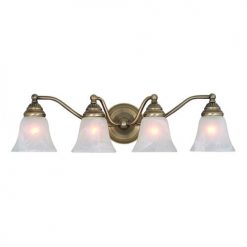 Best reviews of ⭐ Patriot Lighting® Standford Antique Brass 4 Light Vanity Light 🥰