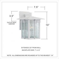 Coupon ⭐ Patriot Lighting® Wren White Outdoor Wall Light 👏 -Patriot Lighting Sales MND2523B1 DIM