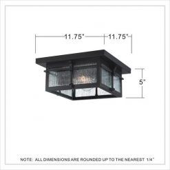 Budget 💯 Patriot Lighting® Wren Matte Black 2-Light Outdoor Flush Mount Ceiling Light 😍 15 Budget 💯 Patriot Lighting® Wren Matte Black 2-Light Outdoor Flush Mount Ceiling Light 😍 -Patriot Lighting Sales MND2523E DIM