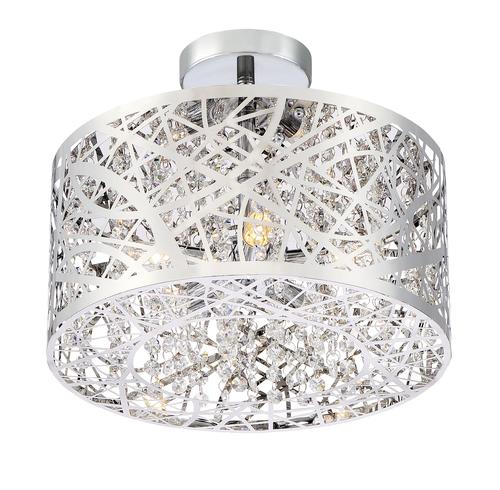 Hot Sale 🔥 Patriot Lighting® Elegant Home Braylen Chrome 5-Light Semi-Flush Mount Ceiling Light 😍 4 Hot Sale 🔥 Patriot Lighting® Elegant Home Braylen Chrome 5-Light Semi-Flush Mount Ceiling Light 😍 - Image 2