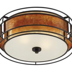 Deals 🔔 Patriot Lighting® Lorenzo Bronze 2-Light Flush Mount Ceiling Light 😀 -Patriot Lighting Sales MND3407H 3