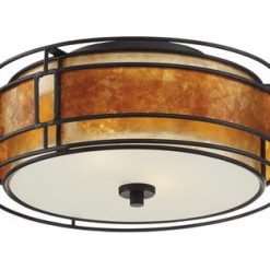 Deals 🔔 Patriot Lighting® Lorenzo Bronze 2-Light Flush Mount Ceiling Light 😀 -Patriot Lighting Sales MND3407H 4