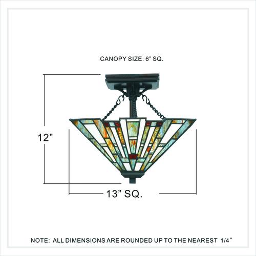 Hot Sale 🥰 Patriot Lighting Elegant Home Patriot Lighting® Elegant Home Trysta Bronze 2-Light Semi-Flush Mount Ceiling Light 😀 8 Hot Sale 🥰 Patriot Lighting Elegant Home Patriot Lighting® Elegant Home Trysta Bronze 2-Light Semi-Flush Mount Ceiling Light 😀 - Image 6