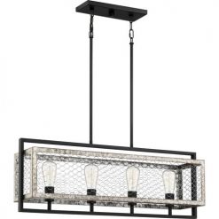 Buy ⌛ Patriot Lighting Elegant Home Patriot Lighting® Elegant Home Bastein Black 4 Light Island Light ✨ -Patriot Lighting Sales MND4155B 2