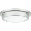 New 🔥 Patriot Lighting® Devin Brushed Nickel Integrated LED Flush Mount Ceiling Light ✨ -Patriot Lighting Sales MND4157A1