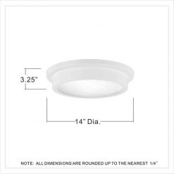 Promo ❤️ Patriot Lighting® Devin Matte White Integrated LED Flush Mount Ceiling Light 😍 -Patriot Lighting Sales MND4157A2 DIM