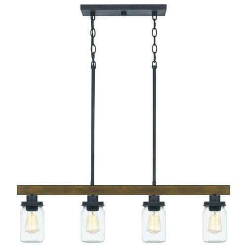New ❤️ Patriot Lighting® Wheland Matte Black 4-Light Island Light 🔔 5 New ❤️ Patriot Lighting® Wheland Matte Black 4-Light Island Light 🔔 - Image 3