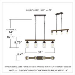 New ❤️ Patriot Lighting® Wheland Matte Black 4-Light Island Light 🔔 9 New ❤️ Patriot Lighting® Wheland Matte Black 4-Light Island Light 🔔 -Patriot Lighting Sales MND4244B DIM