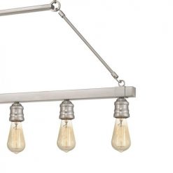 Deals 🧨 Patriot Lighting® Beaman Brushed Nickel 5 Light Island Light 🛒 -Patriot Lighting Sales MND4428A 5
