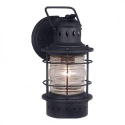 Budget 🧨 Patriot Lighting® Hyannis Textured Black Outdoor Wall Light 💯
