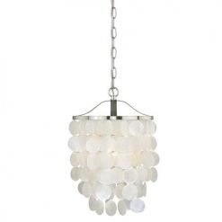 Best Pirce ⭐ Patriot Lighting® Elsa Capiz Shell Satin Nickel Pendant 👏