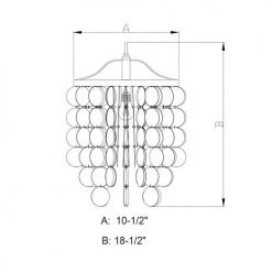 Best Pirce ⭐ Patriot Lighting® Elsa Capiz Shell Satin Nickel Pendant 👏 -Patriot Lighting Sales P0138 DWG