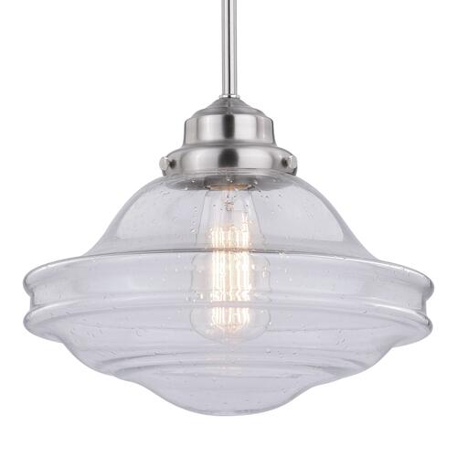 Best Pirce 😉 Patriot Lighting® Huntley Satin Nickel 1 Light Pendant 🧨 5 Best Pirce 😉 Patriot Lighting® Huntley Satin Nickel 1 Light Pendant 🧨 - Image 3