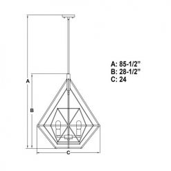 Hot Sale 🎁 Patriot Lighting® Bartlett Oil Rubbed Bronze 4 Light Pendant 🎁 17 Hot Sale 🎁 Patriot Lighting® Bartlett Oil Rubbed Bronze 4 Light Pendant 🎁 -Patriot Lighting Sales P0328 DWG