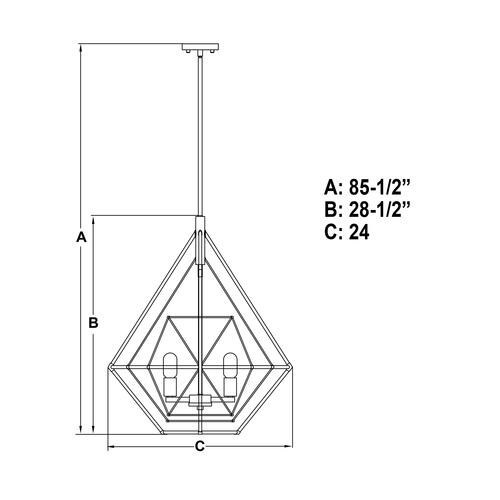 Hot Sale 🎁 Patriot Lighting® Bartlett Oil Rubbed Bronze 4 Light Pendant 🎁 10 Hot Sale 🎁 Patriot Lighting® Bartlett Oil Rubbed Bronze 4 Light Pendant 🎁 - Image 8