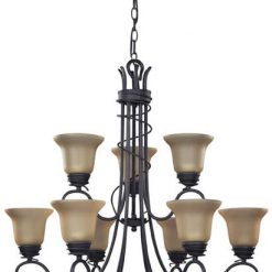 Flash Sale ✨ Patriot Lighting® Replacement Glass Shade For Sophia 9-Light Chandelier ONLY ⭐