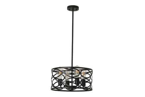 Hot Sale ⌛ Patriot Lighting® Phinny Matte Black 4-Light Pendant/Semi-Flush Mount Ceiling Light 😍 3 Hot Sale ⌛ Patriot Lighting® Phinny Matte Black 4-Light Pendant/Semi-Flush Mount Ceiling Light 😍