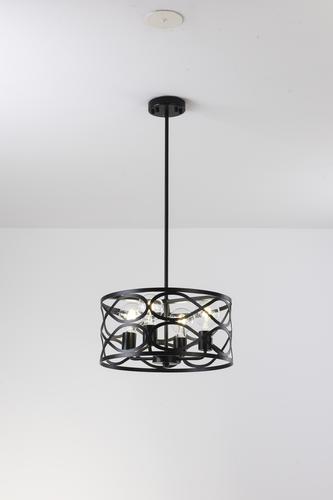 Hot Sale ⌛ Patriot Lighting® Phinny Matte Black 4-Light Pendant/Semi-Flush Mount Ceiling Light 😍 5 Hot Sale ⌛ Patriot Lighting® Phinny Matte Black 4-Light Pendant/Semi-Flush Mount Ceiling Light 😍 - Image 3