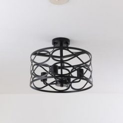Hot Sale ⌛ Patriot Lighting® Phinny Matte Black 4-Light Pendant/Semi-Flush Mount Ceiling Light 😍 7 Hot Sale ⌛ Patriot Lighting® Phinny Matte Black 4-Light Pendant/Semi-Flush Mount Ceiling Light 😍 -Patriot Lighting Sales SFM4MBKWITHOUTBULB