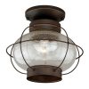 Outlet 🔥 Patriot Lighting® Chatham Burnished Bronze Outdoor Flush Mount Light 🛒 -Patriot Lighting Sales T0145