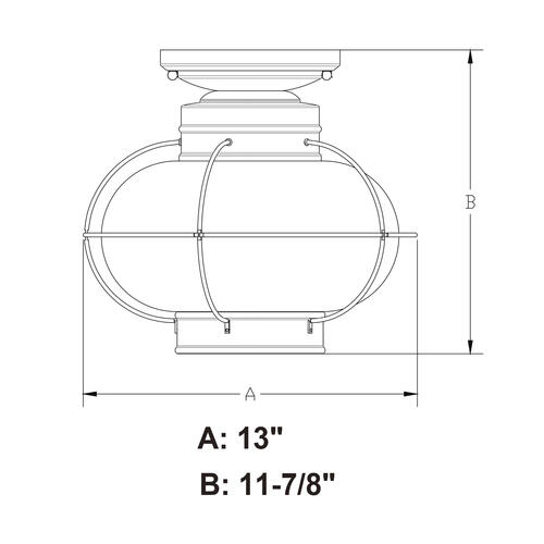 Outlet 🔥 Patriot Lighting® Chatham Burnished Bronze Outdoor Flush Mount Light 🛒 7 Outlet 🔥 Patriot Lighting® Chatham Burnished Bronze Outdoor Flush Mount Light 🛒 - Image 5