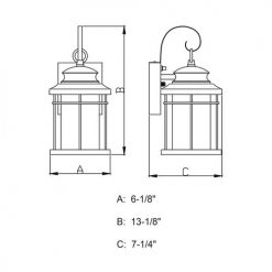 Best Pirce 🥰 Patriot Lighting® Melbourne Oil-Rubbed Bronze LED Outdoor Wall Light 🥰 -Patriot Lighting Sales T0162 DWG