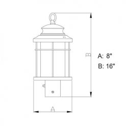 Buy 🔥 Patriot Lighting® Melbourne Oil-Rubbed Bronze Outdoor Post Light 😀 -Patriot Lighting Sales T0165 DWG