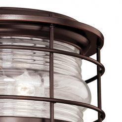 Cheap 🛒 Patriot Lighting® Hyannis Burnished Bronze 2-Light Outdoor Flush Mount Light 👍 -Patriot Lighting Sales T0166 1