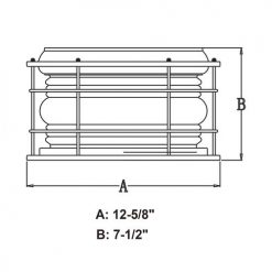Cheap 🛒 Patriot Lighting® Hyannis Burnished Bronze 2-Light Outdoor Flush Mount Light 👍 -Patriot Lighting Sales T0166 DWG