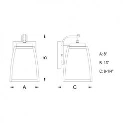 Hot Sale 🤩 Patriot Lighting® Granville Oil-Burnished Bronze Outdoor Wall Light 😉 -Patriot Lighting Sales T0209 DWG