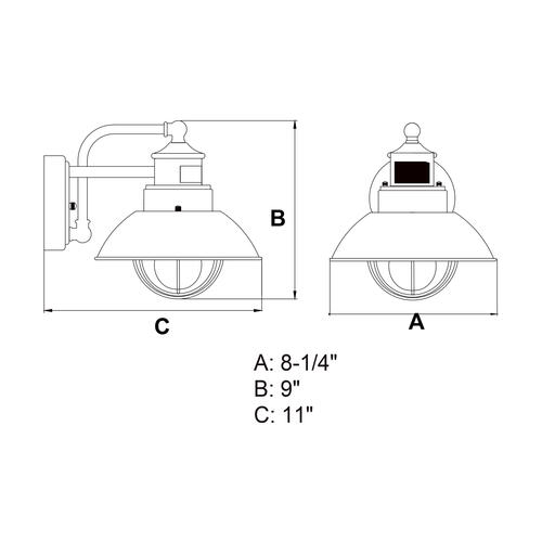 Promo 🔔 Patriot Lighting® Dualux® Harwich Textured Gray Outdoor Wall Light ✨ 7 Promo 🔔 Patriot Lighting® Dualux® Harwich Textured Gray Outdoor Wall Light ✨ - Image 5