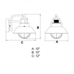 Hot Sale 🔔 Patriot Lighting® Dualux® Harwich Burnished Bronze Outdoor Wall Light 😀 -Patriot Lighting Sales T0263 DWG