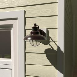 Hot Sale 🔔 Patriot Lighting® Dualux® Harwich Burnished Bronze Outdoor Wall Light 😀 -Patriot Lighting Sales T0263 LF1
