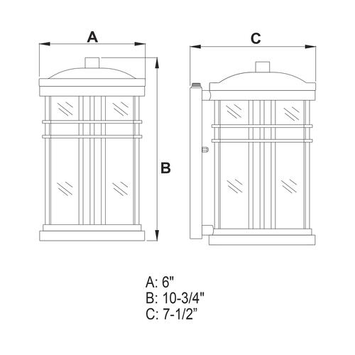 Hot Sale 🥰 Patriot Lighting® Wrightwood Vintage Black Outdoor Wall Light 🎉 7 Hot Sale 🥰 Patriot Lighting® Wrightwood Vintage Black Outdoor Wall Light 🎉 - Image 5