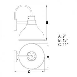 Promo ⭐ Patriot Lighting® Delano Oil-Burnished Bronze Outdoor Wall Light ✨ -Patriot Lighting Sales T0316 DWG