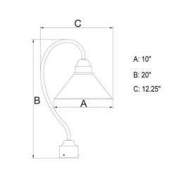 Cheapest ✨ Patriot Lighting® Outland Aged Iron Outdoor Post Light ⌛ 13 Cheapest ✨ Patriot Lighting® Outland Aged Iron Outdoor Post Light ⌛ -Patriot Lighting Sales T0348 DWG