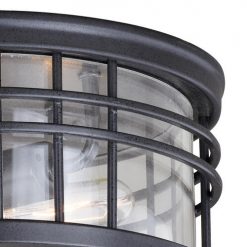 Brand new 🔔 Patriot Lighting® Wrightwood Vintage Black 2-Light Outdoor Flush Mount Light ⌛ -Patriot Lighting Sales T0361 2