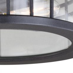 Brand new 🔔 Patriot Lighting® Wrightwood Vintage Black 2-Light Outdoor Flush Mount Light ⌛ -Patriot Lighting Sales T0361 3